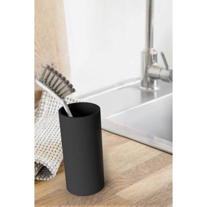 Steel-Function krus til køkken/badeværelse, sort, resin