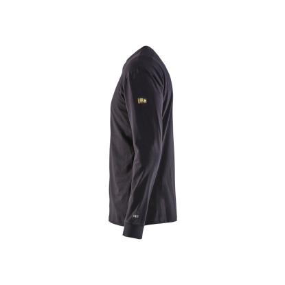 Blåkläder 3483 flammehæmmende t-shirt lang ærme inherent, marineblå