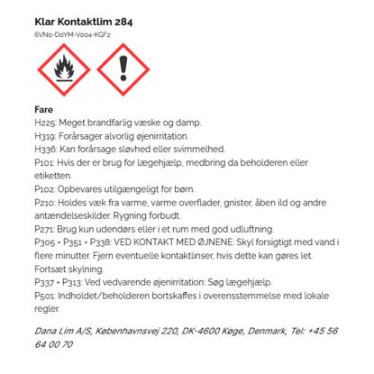 Dana Lim klar kontaktlim 284 - 40 ml