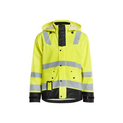 Blåkläder 4302 high vis regnjakke level 2, hi-vis gul/sort