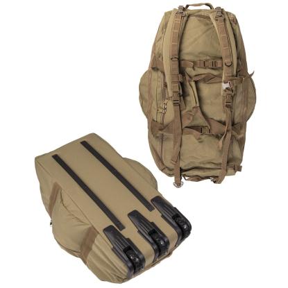 Mil-Tec Combat duffelbag med hjul, coyote brun - 118 liter