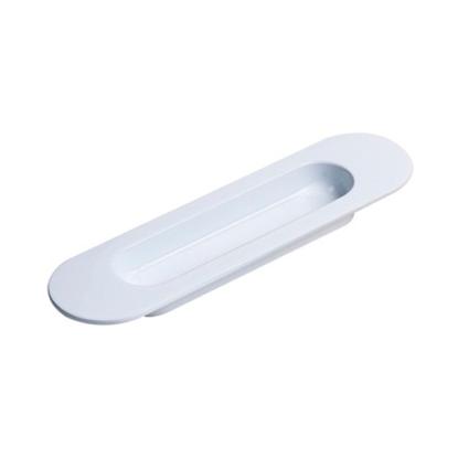 SVALK skydedørsskål, oval, hvidlakeret