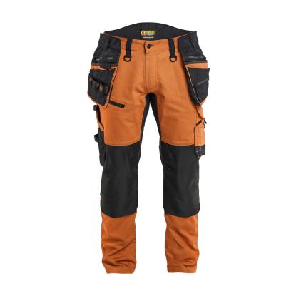 Blåkläder 1970 striker håndværkerbuks med stretch, rust/sort 