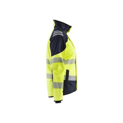 Blåkläder 4448 dame multinorm softshell jakke inherent, hi-vis gul/marineblå