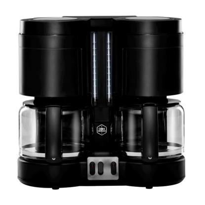 OBH Nordica Duo Tech kaffemaskine, 2 x 10 kopper, sort