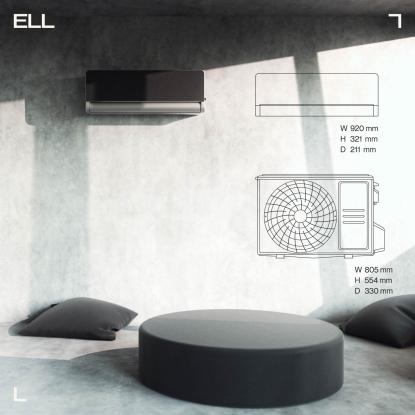 ELL Front Boost luft-til-luft varmepumpe med Wi-Fi, 5,28 kW, golden, 130 m²