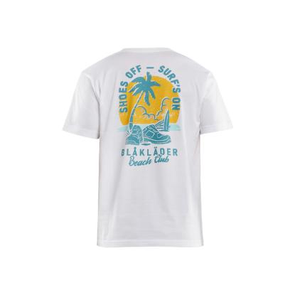 Blåkläder 9419 t-shirt blåkläder beach club, hvid