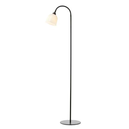 Halo Design Glow gulvlampe, 1 arm, E14, H130 cm, sort/opal