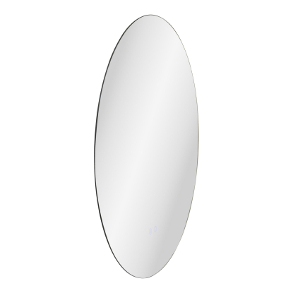 Kiama spejl med LED, Ø80 cm