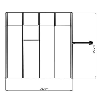 Rion Sun Room 44 udestue, polypropylen/akryl, hvid - 6,7 m²