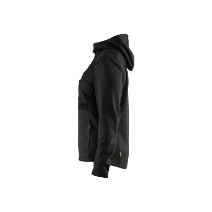 Blåkläder 3542 dame hættetrøje full zip, sort