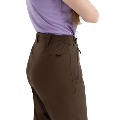 DLX TAWNY softshellbukser med stretch, dame, brun