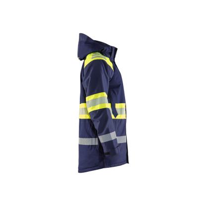 Blåkläder 4485 high vis vinterparkajakke, marineblå/hi-vis gul
