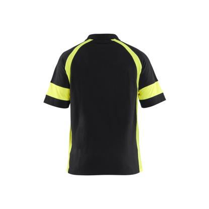 Blåkläder 3528 poloshirt, sort/hi-vis gul