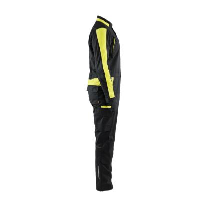 Blåkläder 6144 industri kedeldragt stretch, sort/hi-vis gul