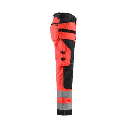 Blåkläder 1568 high vis buks, hi-vis rød/sort