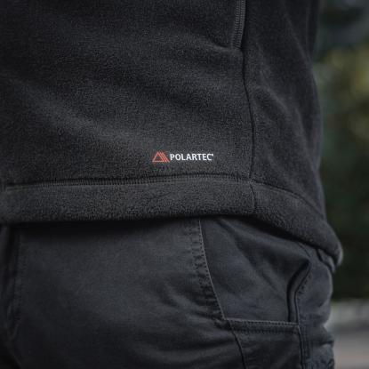 M-TAC Sprint Polartec fleecetrøje med hætte, sort