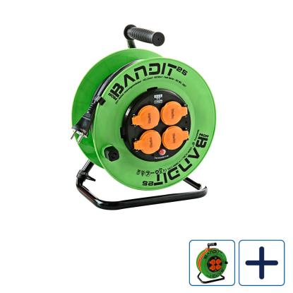 Wexim Bandit Smart kabeltromle med jord, IP44