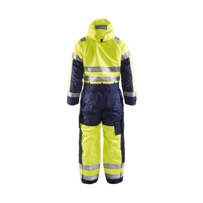 Blåkläder 6763 high vis vinter kedeldragt, hi-vis gul/marineblå
