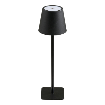 Bradford LED bordlampe, genopladelig, H37 cm, sort