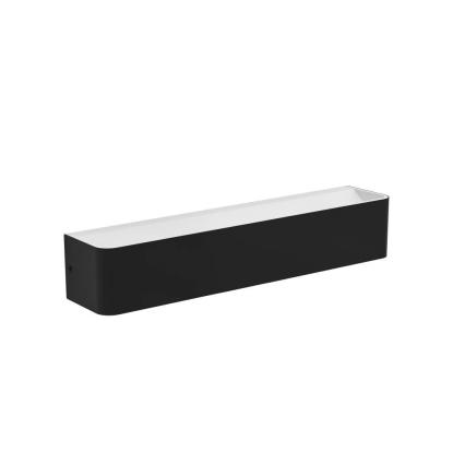 EGLO SANIA 5 LED væglampe, L37 cm, IP44, sort/hvid