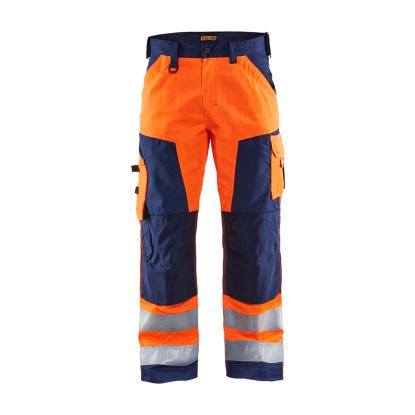 Blåkläder 1566 high vis buks, hi-vis orange/marineblå