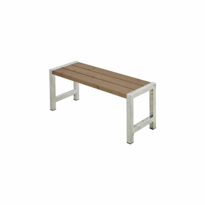 PLUS Café plankebænk, ThermoWood, 127 cm