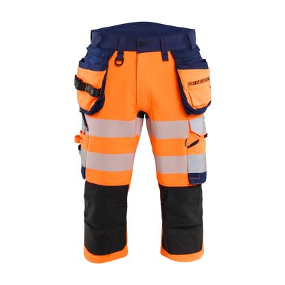 Blåkläder 1123 high vis knickers 4-vejs stretch, hi-vis orange/marineblå