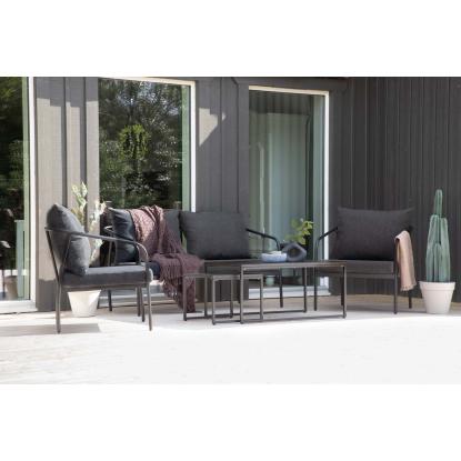 Venture Design Sopot sofasæt, sort/grå