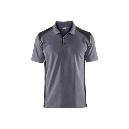 Blåkläder 3324 poloshirt, mellemgrå/sort