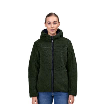 ID 0829 Pile fleecejakke, dame, oliven