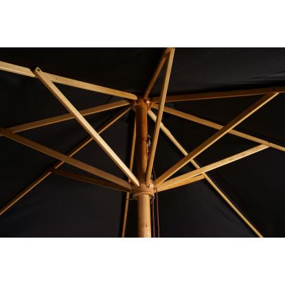 Venture Design IXOS parasol, bøg, sort, Ø300 cm