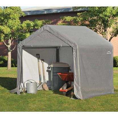 ShelterLogic Shed-in-a-Box teltgarage, grå - 3,24 m²