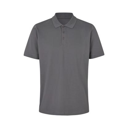 ID 0586 poloshirt, økologisk, silver grey