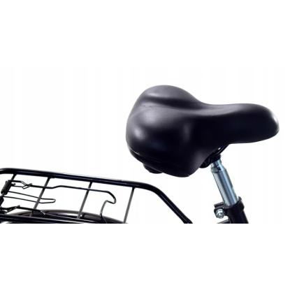 Børnecykel, 24", foldbar, sort