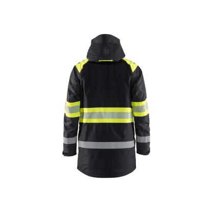 Blåkläder 4485 high vis vinterparkajakke, sort/hi-vis gul