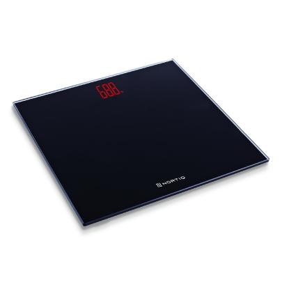 Nortiq 1653 elektronisk personvægt, sort glas