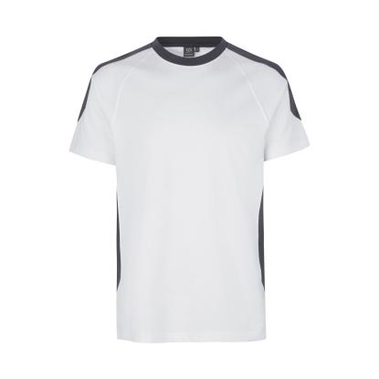 ID PRO Wear 0302 T-shirt med kontrast, hvid