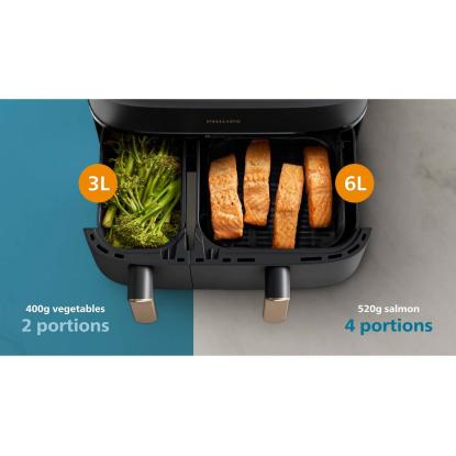 Philips S3000 NA352/00 dual basket airfryer - 9 liter