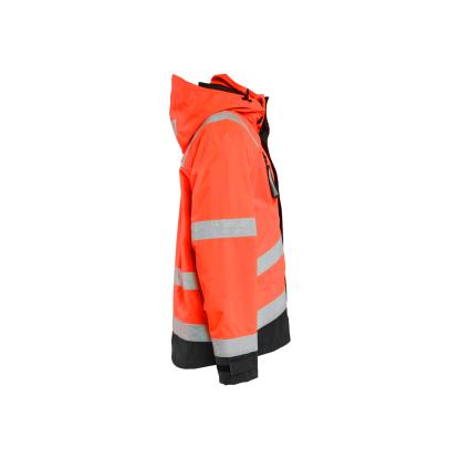 Blåkläder 4837 high vis skaljakke, hi-vis rød/sort