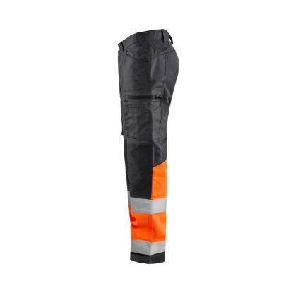 Blåkläder 1551 high vis buks med stretch, mellemgrå/hi-vis orange