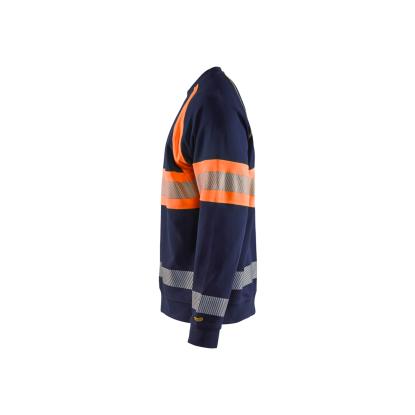 Blåkläder 3359 high vis sweatshirt, marineblå/hi-vis orange