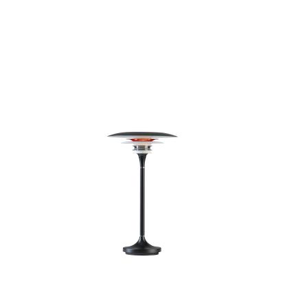 Belid Diablo bordlampe, H35 cm, G9, mat sort/blank rød