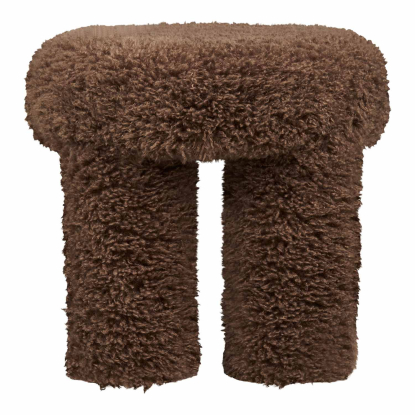 Gisborne puf, brun, Ø42 cm