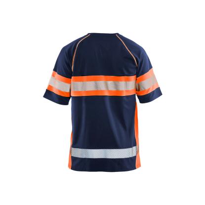 Blåkläder 3337 high vis UV t-shirt, marineblå/hi-vis orange