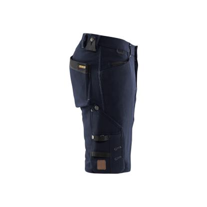 Blåkläder 1987 håndværker shorts 4-vejs stretch x1900, mørk marineblå/sort
