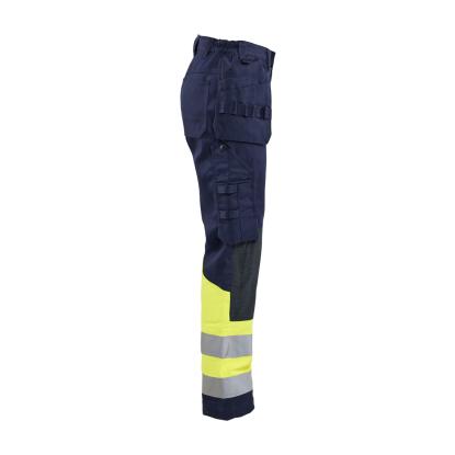 Blåkläder 7081 dame multinorm buks, marineblå/hi-vis gul