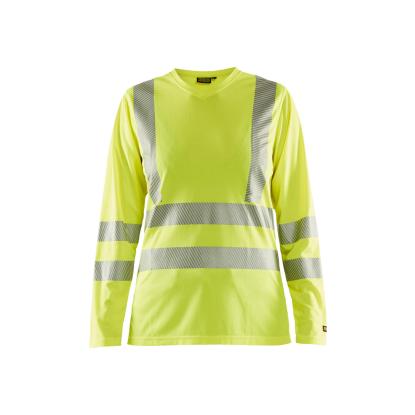 Blåkläder 3485 dame high vis t-shirt lang ærme, hi-vis gul