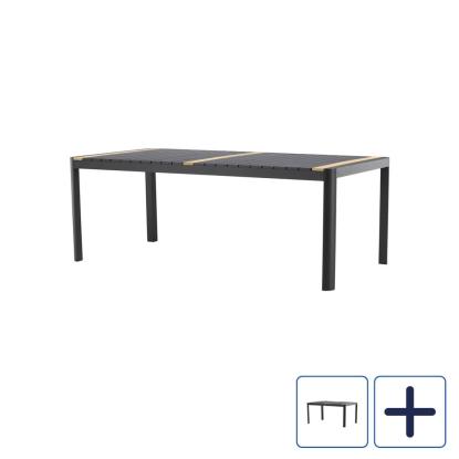 Venture Design Togo havebord, teaktræ, sort