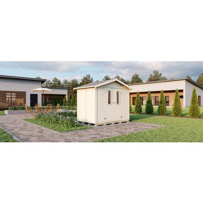 Luoman Lillevilla 615 redskabsskur med dobbeltdør - 3,8 m²